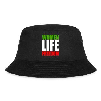 Women life freedom - Bucket Hat - Schwarz - Vorne - Lela (165cm)