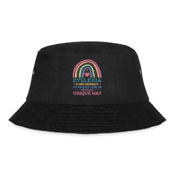 Dyslexia Awareness Dyslexic - Bucket Hat - black - Front - Lela (165cm)