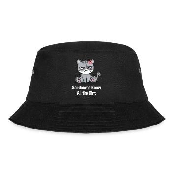 Gärtner kennen den ganzen Dreck Lustig Sarkastisch - Bucket Hat - Schwarz - Vorne - Lela (165cm)