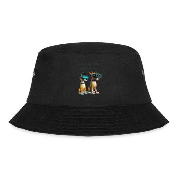 Humas are not real - Version 2 - Bucket Hat - black - Front - Lela (165cm)