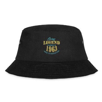 Lebende Legende seit 1963 Sprüche - Bucket Hat - Schwarz - Vorne - Lela (165cm)