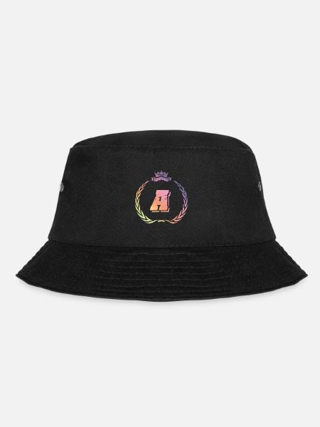 A Letter Wreath - Bucket Hat - black