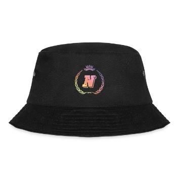 N Buchstabe Kranz - Bucket Hat - Schwarz - Vorne - Lela (165cm)