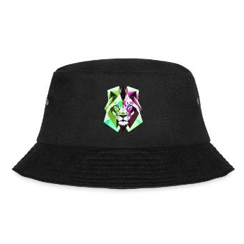 Polygon Lion - Bucket Hat - black - Front - Lela (165cm)