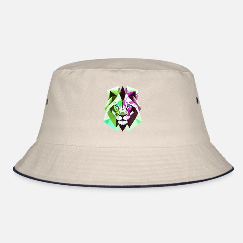 Polygon Lion Bucket Hat