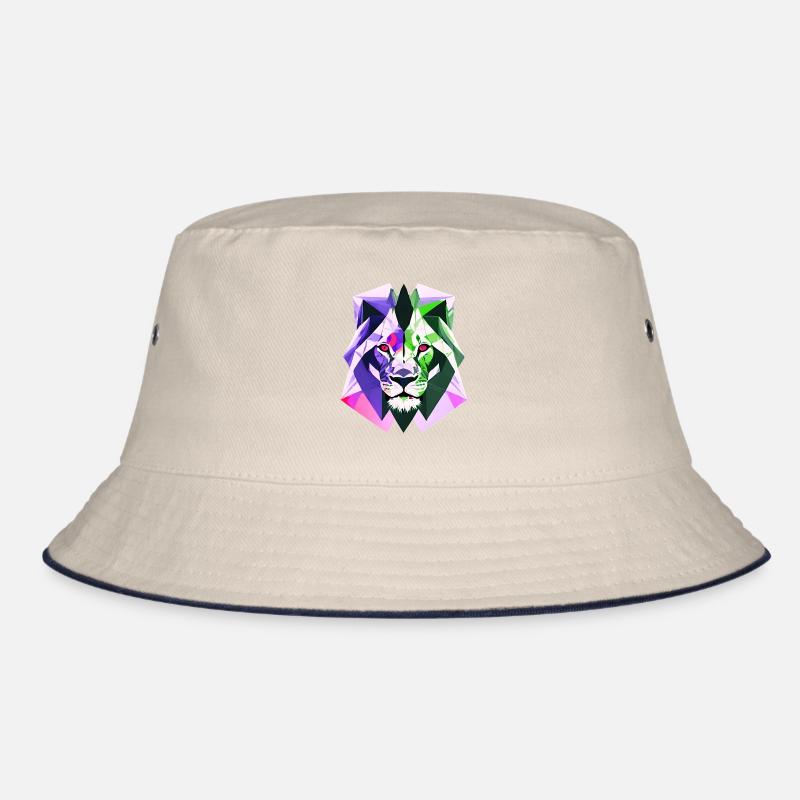 Polygon Lion Bucket Hat