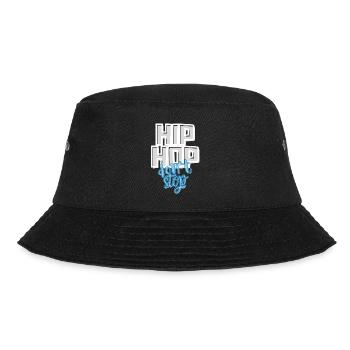 HIP HOP don‘t stop - Bucket Hat - Schwarz - Vorne - Lela (165cm)