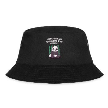 Being tired, part of my personality funny sarka - Bucket Hat - black - Front - Lela (165cm)