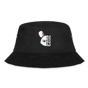 Hase 2023 Chinesisches Neujahr Jahr des Hasen - Bucket Hat - Schwarz - Vorne - Lela (165cm)