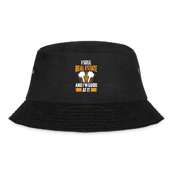 I sell real estate and I'm good at it - Bucket Hat - black - Front - Lela (165cm)