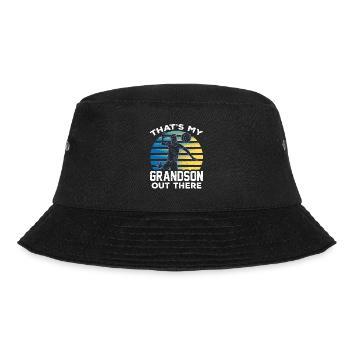 Das Ist Mein Enkel Da Draußen Beim Volleyball - Bucket Hat - Schwarz - Vorne - Lela (165cm)
