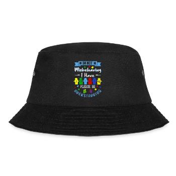 I have autism - Bucket Hat - black - Front - Lela (165cm)