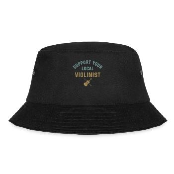 Violin Violinist Support Your - Bucket Hat - black - Front - Lela (165cm)