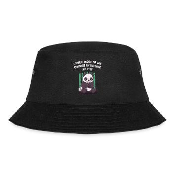 I burn most of my calories by - Bucket Hat - black - Front - Lela (165cm)