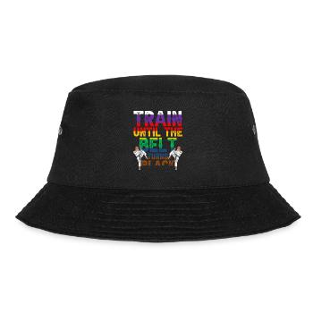 Train until the belt turns black MMA Gur - Bucket Hat - black - Front - Lela (165cm)