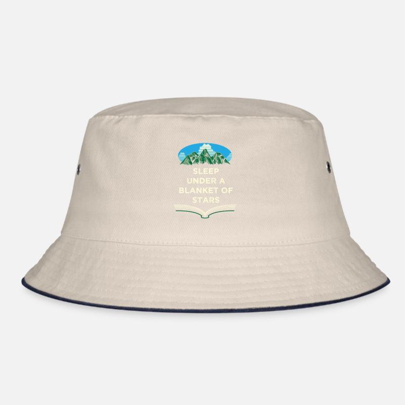 Schlafen Sie unter einer Decke von Sternen Camping Bucket Hat