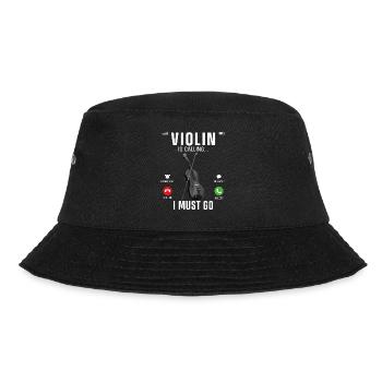 Violin Violinist Phone Display - Bucket Hat - Schwarz - Vorne - Lela (165cm)