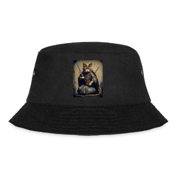 Chatmurai 1 - Bucket Hat - Schwarz - Vorne - Lela (165cm)