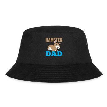 Hamster Papa Besitzer Haustier Süß - Bucket Hat - Schwarz - Vorne - Lela (165cm)