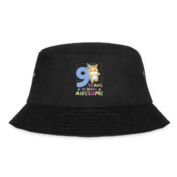 Griaffe for 9th birthday children nine years old - Bucket Hat - black - Front - Lela (165cm)