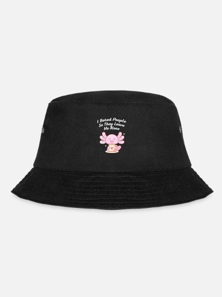 Ich habe Leute gelangweilt, damit sie introvertier - Bucket Hat - Schwarz