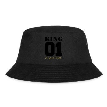 King and Queen King couple black and gold - Bucket Hat - black - Front - Lela (165cm)