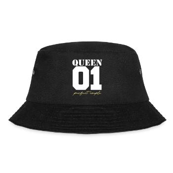 King and Queen Queen couple white and gold - Bucket Hat - black - Front - Lela (165cm)
