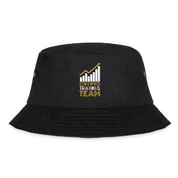Krypto Trading Team Trader Crypto Traden - Bucket Hat - Schwarz - Vorne - Lela (165cm)
