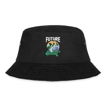 Zukünftiger Pfadfinder Pfadfinden Zeltlager Sippe - Bucket Hat - Schwarz - Vorne - Lela (165cm)