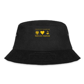 Peace Love Trampoline - Bucket Hat - black - Front - Lela (165cm)