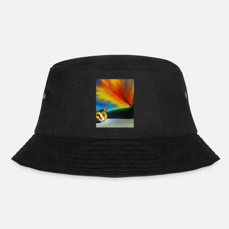katze - Bucket Hat - Schwarz