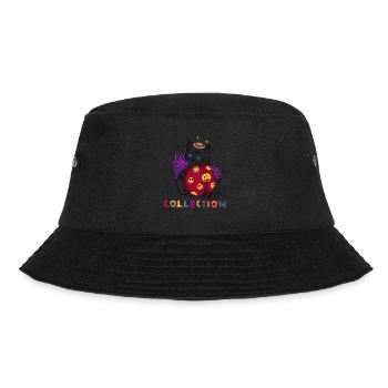 lustige Katze - Bucket Hat - Schwarz - Vorne - Lela (165cm)