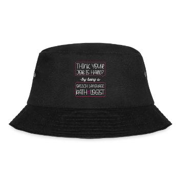 Speech Therapist Therapy Assistant - Bucket Hat - Schwarz - Vorne - Lela (165cm)