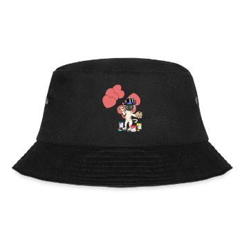 Kater Geburtstagsgrüße Geburtstagsgeschenk Liebe - Bucket Hat - Schwarz - Vorne - Lela (165cm)