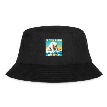 The Future is melting - Bucket Hat - black - Front - Lela (165cm)