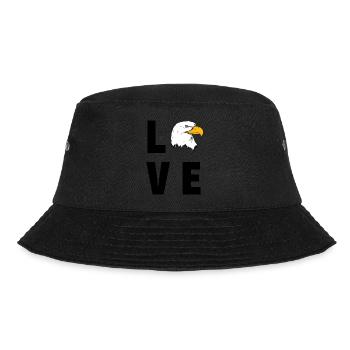 Liebesadler - Bucket Hat - Schwarz - Vorne - Lela (165cm)