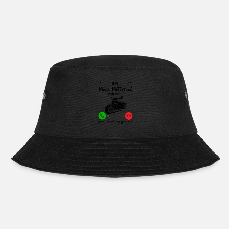 Motorrad ruft an... und ich muss gehen! - Bucket Hat - Schwarz