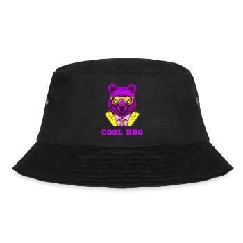 cool bro bär - Bucket Hat - Schwarz - Vorne - Lela (165cm)