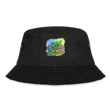 Vegan vegetables - Bucket Hat - black - Front - Lela (165cm)
