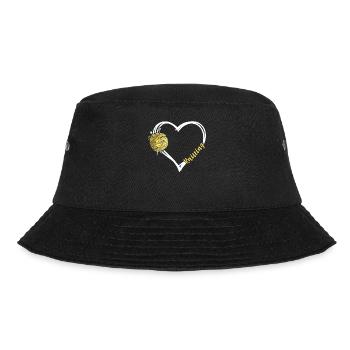Knitting Wrinkled Heart Knitting - Bucket Hat - black - Front - Lela (165cm)