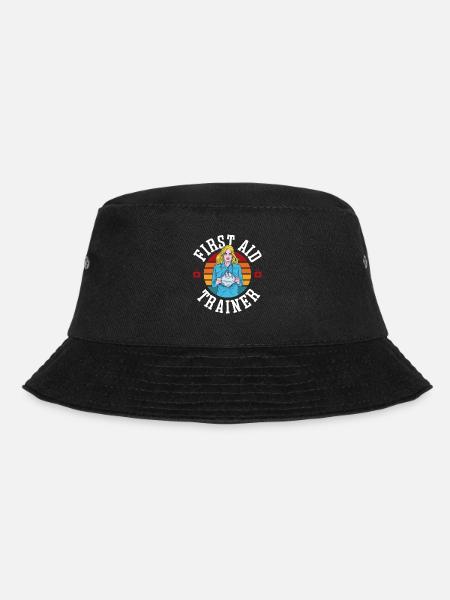 Erste Hilfe Ausbilder Sofortmaßnahmen Kurs Lehrer - Bucket Hat - Schwarz