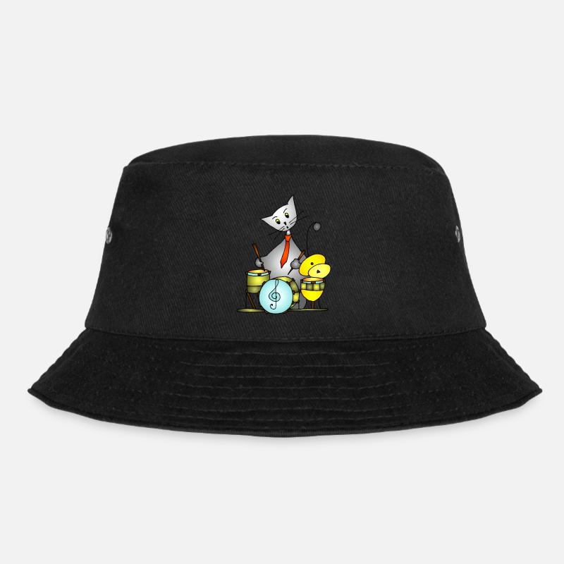Cat - Bucket Hat - black