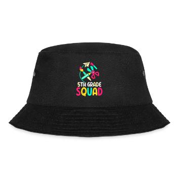 5th Grade Team School Fifth Grade Fifth Year - Bucket Hat - black - Front - Lela (165cm)