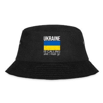 Ukraine Saying - Bucket Hat - black - Front - Lela (165cm)