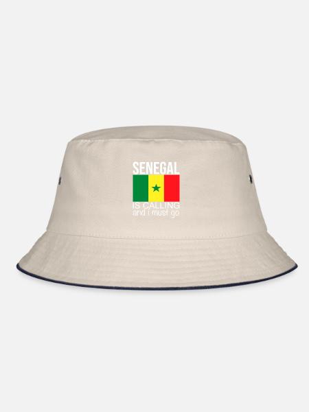 Sénégal - Bob - blanc cassé/bleu marine - Devant