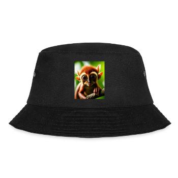 cool drôle mignon tarsier (Tarsiidae) bande dessinée forestière - Bob - noir - Devant - Lela (165cm)
