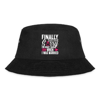 Scheidung Geschieden - Bucket Hat - Schwarz - Vorne - Lela (165cm)