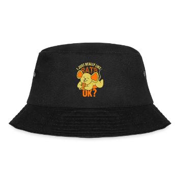 Ich Mag Ratten Einfach Sehr Tier Süß Ratte - Bucket Hat - Schwarz - Vorne - Lela (165cm)