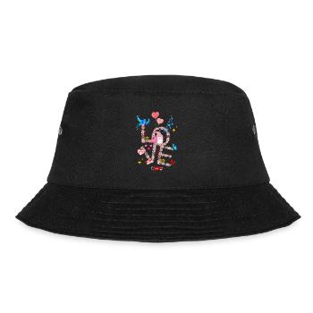 Floral Saint valentin I LOVE you - Bob - noir - Devant - Lela (165cm)
