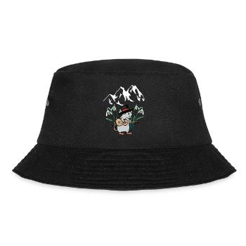 Alpen Tirol Folk Music Mouse Guitar Austria - Bucket Hat - black - Front - Lela (165cm)
